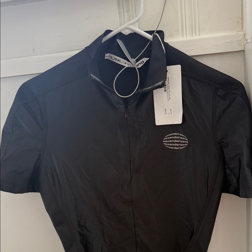 Alexander Wang Black Zip-Up Shirt
